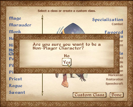 NPC screen